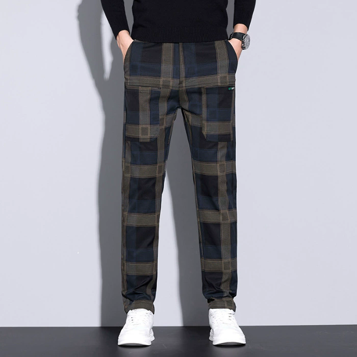 Men's Plaid Pants – Slim Fit C - Streetwear Brand Tags ulasan dan harga