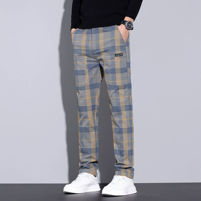 Men's Plaid Pants – Slim Fit C - Streetwear Brand Tags ulasan dan harga