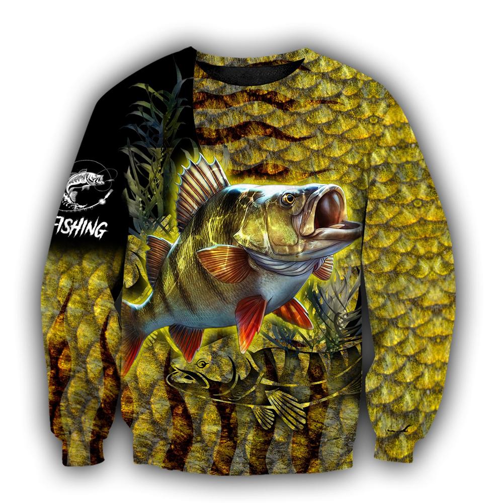 Brand Hoodie Yellow Perch Fish - Streetwear Brand Tracksuit ulasan dan harga
