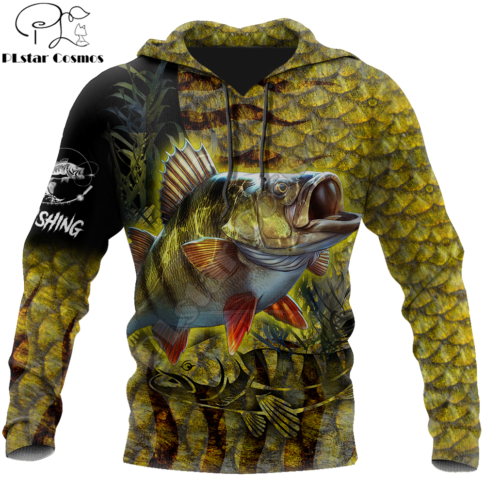 Brand Hoodie Yellow Perch Fish - Streetwear Brand Tracksuit ulasan dan harga