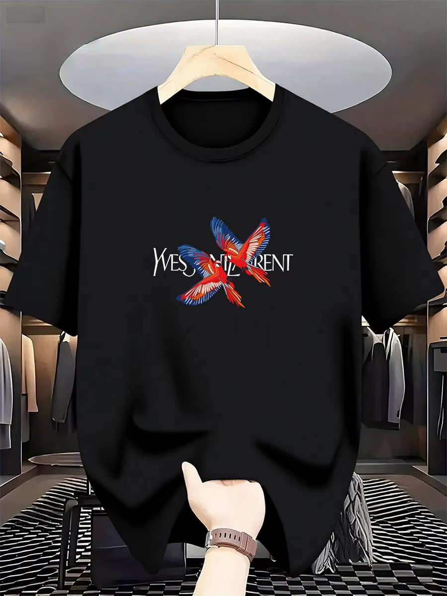 New Parrot Pattern Men's Fashi - Streetwear Brands International ulasan dan harga