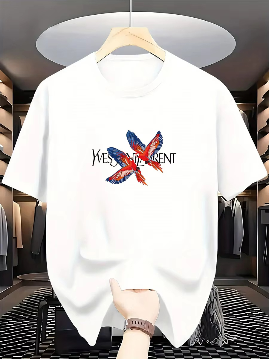 New Parrot Pattern Men's Fashi - Streetwear Brands International ulasan dan harga
